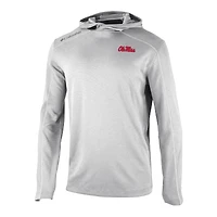 Men's Columbia Gray Ole Miss Rebels Shotgun Long Hoodie T-Shirt