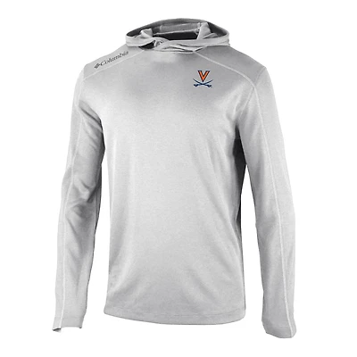 Men's Columbia Gray Virginia Cavaliers Shotgun Long Hoodie T-Shirt