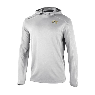 Men's Columbia Gray Georgia Tech Yellow Jackets Shotgun Pullover Hoodie