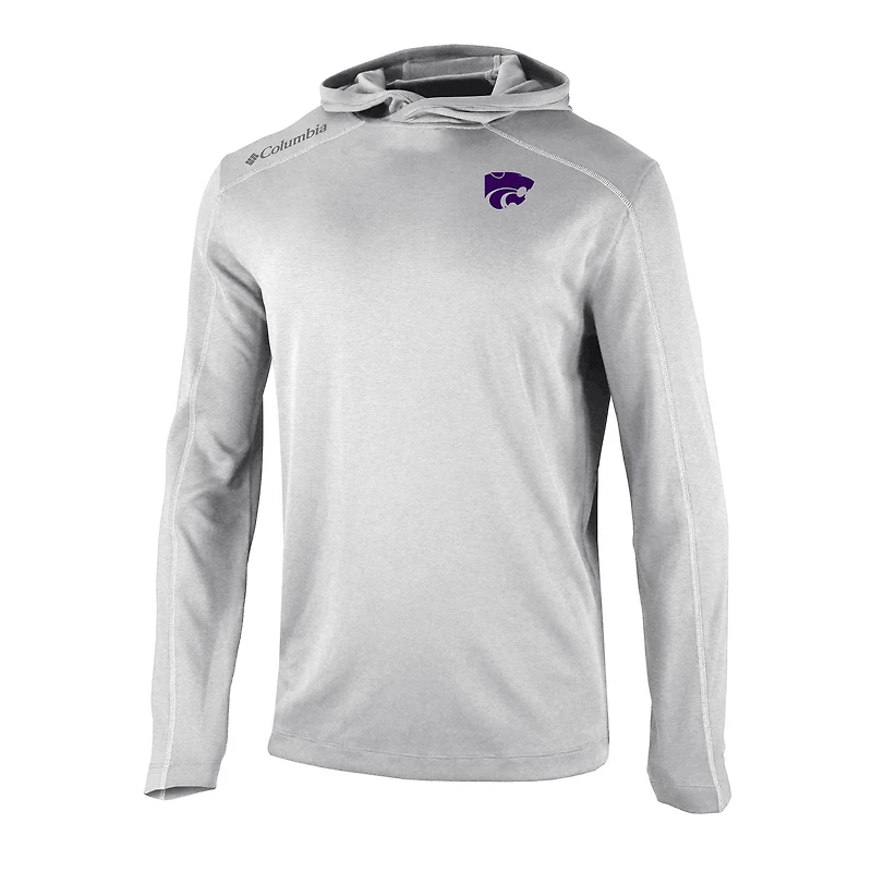 Men's Columbia Gray Kansas State Wildcats Shotgun Pullover Hoodie