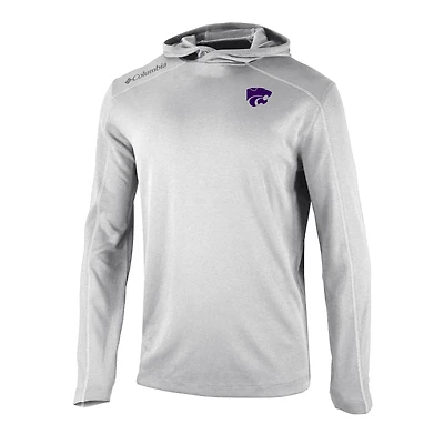 Men's Columbia Gray Kansas State Wildcats Shotgun Pullover Hoodie