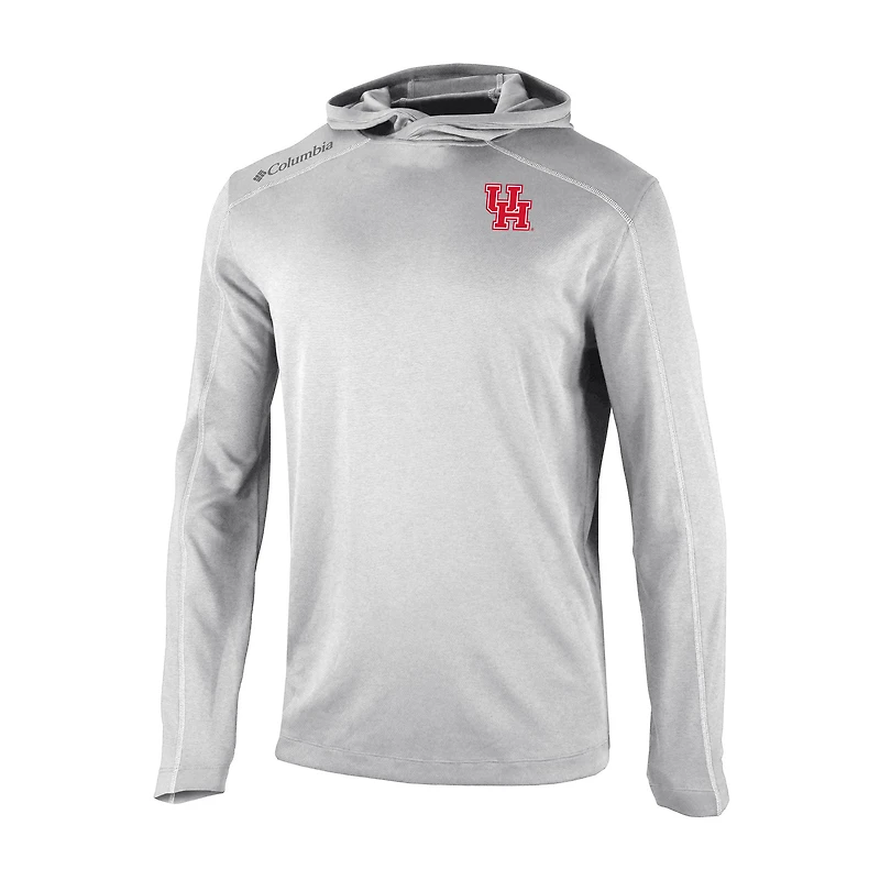 Men's Columbia Gray Houston Cougars Shotgun Pullover Hoodie