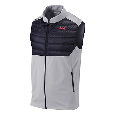 Men's Columbia Gray Ole Miss Rebels Omni-Wick In The Element Full-Zip Vest