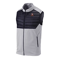 Men's Columbia Gray Virginia Cavaliers Omni-Wick In The Element Full-Zip Vest