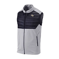 Men's Columbia Gray Georgia Tech Yellow Jackets Omni-Wick In The Element Full-Zip Vest