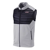 Men's Columbia Gray UConn Huskies Omni-Wick In The Element Full-Zip Vest