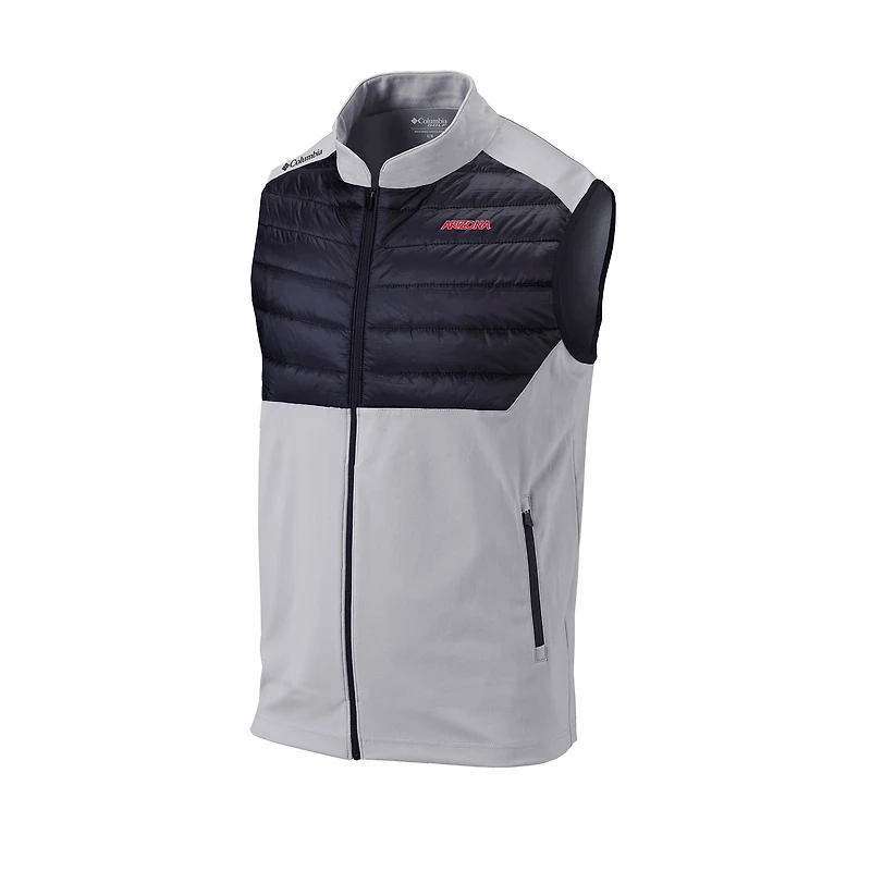 Men's Columbia Gray Arizona Wildcats Omni-Wick In The Element Full-Zip Vest