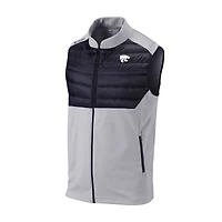 Men's Columbia Gray Kansas State Wildcats Omni-Wick In The Element Full-Zip Vest