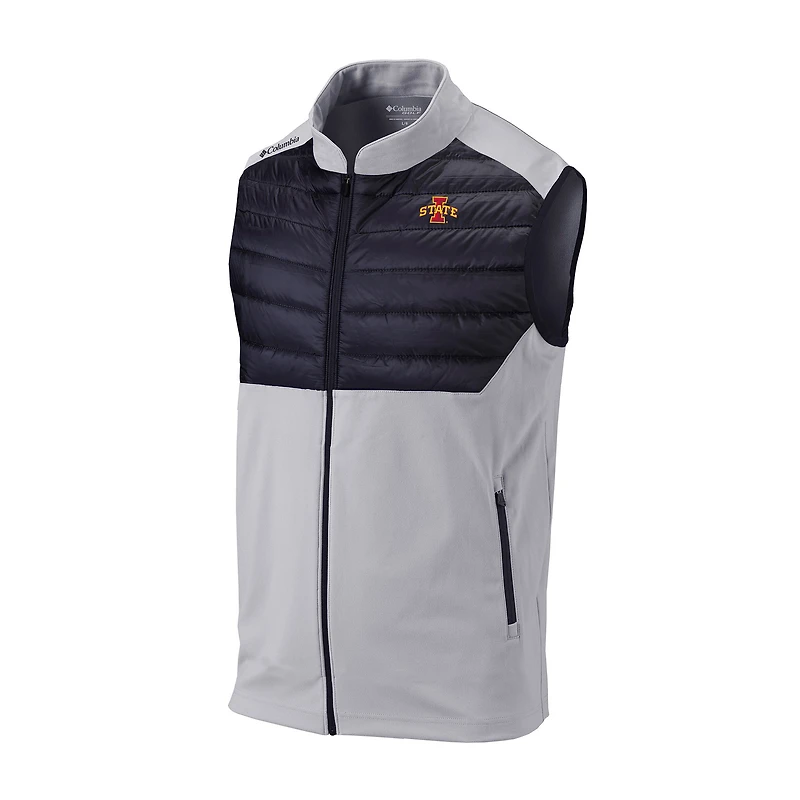 Men's Columbia Gray Iowa State Cyclones Omni-Wick In The Element Full-Zip Vest