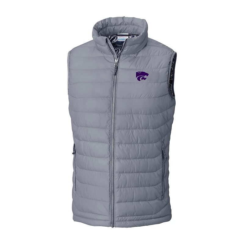 Men's Columbia Kansas State Wildcats Powder Lite Omni-Heat Full-Zip Vest