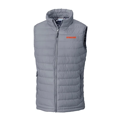Men's Columbia Gray Syracuse Orange Powder Lite Omni-Heat Full-Zip Vest
