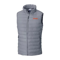 Men's Columbia Gray Syracuse Orange Powder Lite Omni-Heat Full-Zip Vest