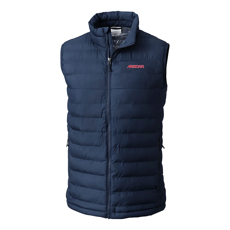 Men's Columbia Navy Arizona Wildcats Powder Lite Omni-Heat Full-Zip Vest