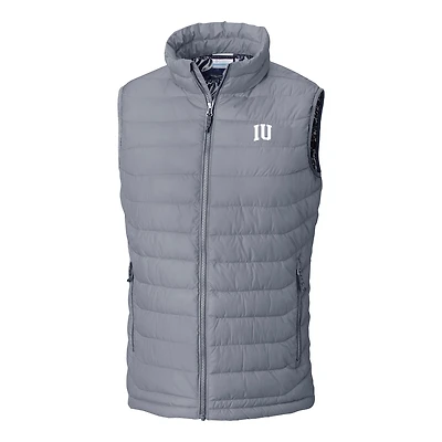 Men's Columbia Gray Indiana Hoosiers Powder Lite Omni-Heat Full-Zip Vest