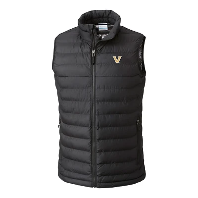Men's Columbia Black Vanderbilt Commodores Powder Lite Omni-Heat Full-Zip Vest
