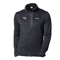 Men's Columbia Black Wake Forest Demon Deacons Sweater Weather Full-Zip Jacket