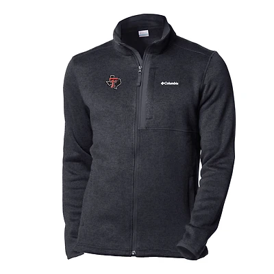 Men's Columbia Black Texas Tech Red Raiders Sweater Weather Full-Zip Jacket