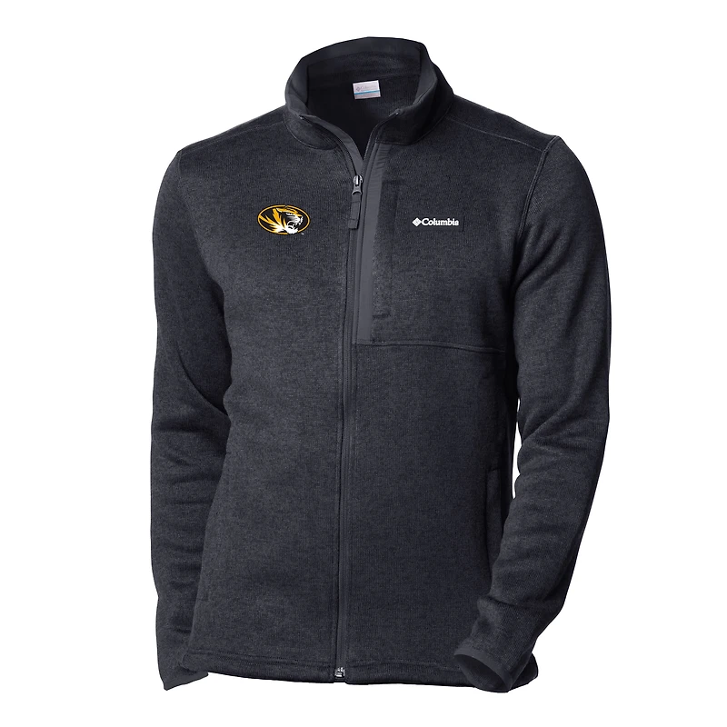 Men's Columbia Black Missouri Tigers Sweater Weather Full-Zip Jacket