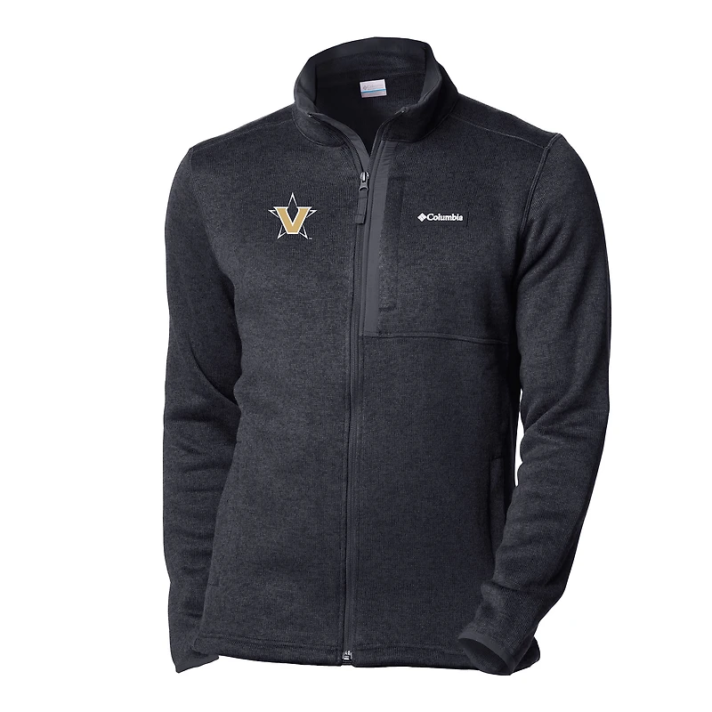Men's Columbia Black Vanderbilt Commodores Sweater Weather Full-Zip Jacket