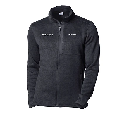 Men's Columbia Black Kansas State Wildcats Sweater Weather Full-Zip Jacket