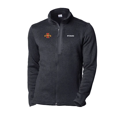 Men's Columbia Black Iowa State Cyclones Sweater Weather Full-Zip Jacket