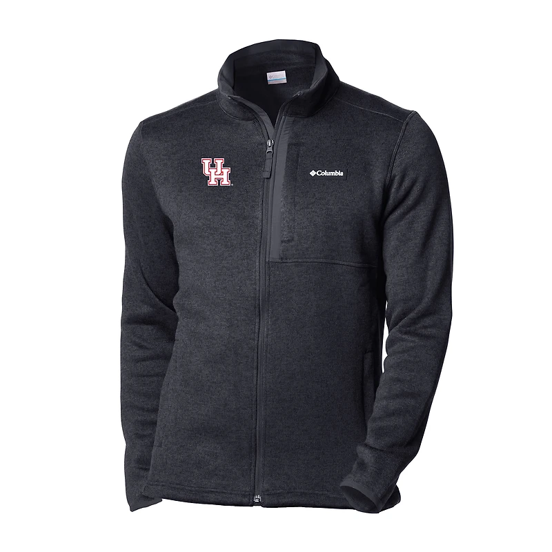 Men's Columbia Black Houston Cougars Sweater Weather Full-Zip Jacket