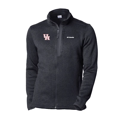 Men's Columbia Black Houston Cougars Sweater Weather Full-Zip Jacket