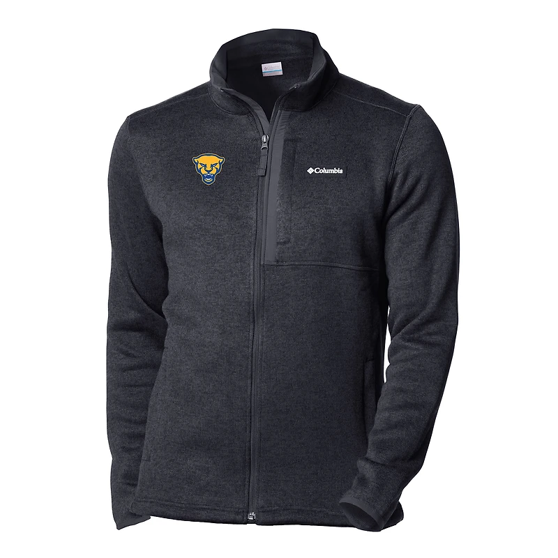 Men's Columbia Black Pitt Panthers Sweater Weather Full-Zip Jacket