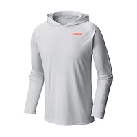 Men's Columbia White Syracuse Orange Terminal Tackle Omni-Shade Lightweight Pullover Hoodie