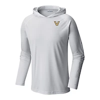 Men's Columbia White Vanderbilt Commodores Terminal Tackle Omni-Shade Lightweight Pullover Hoodie
