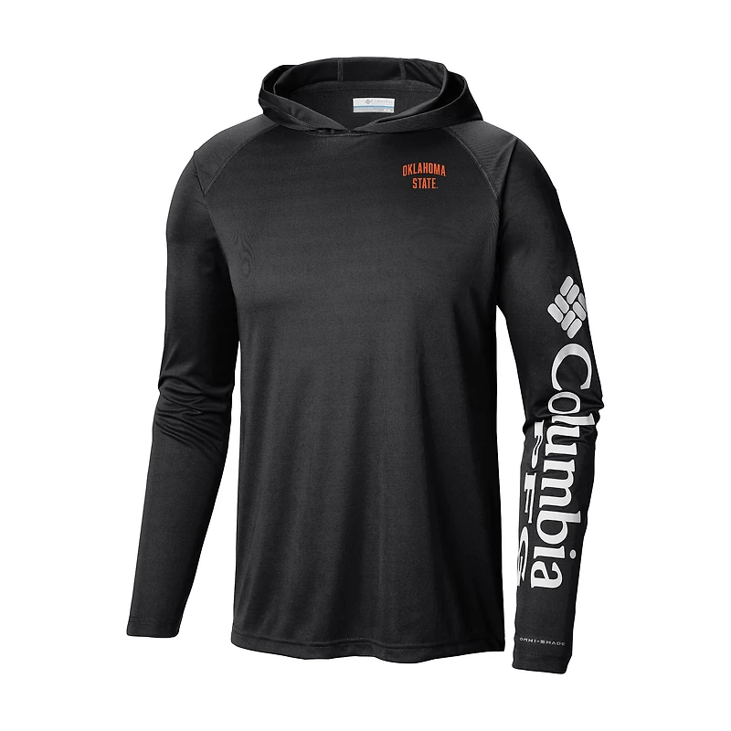 Men's Columbia Oklahoma State Cowboys Terminal Tackle Omni-Shade Lightweight Pullover Hoodie
