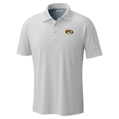 Men's Columbia White Missouri Tigers Low Drag Offshore Omni-Shade Polo