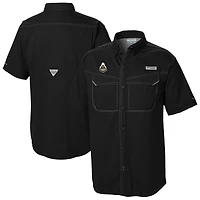 Men's Columbia  Black Purdue Boilermakers Low Drag Offshore Omni-Wick Button-Up Shirt