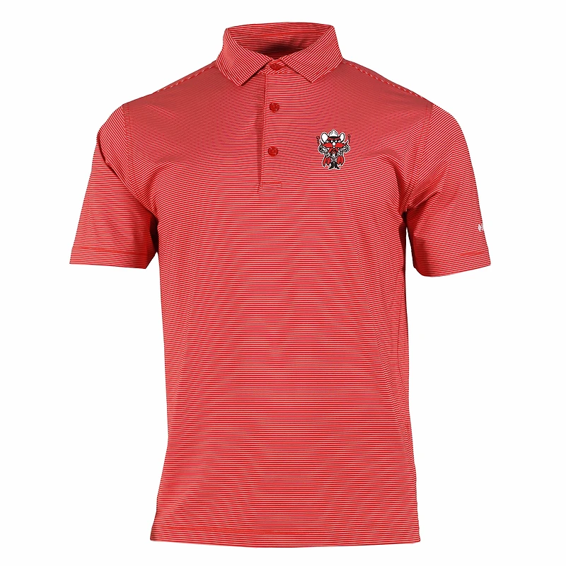 Men's Columbia Red Texas Tech Red Raiders Double Hit Polo