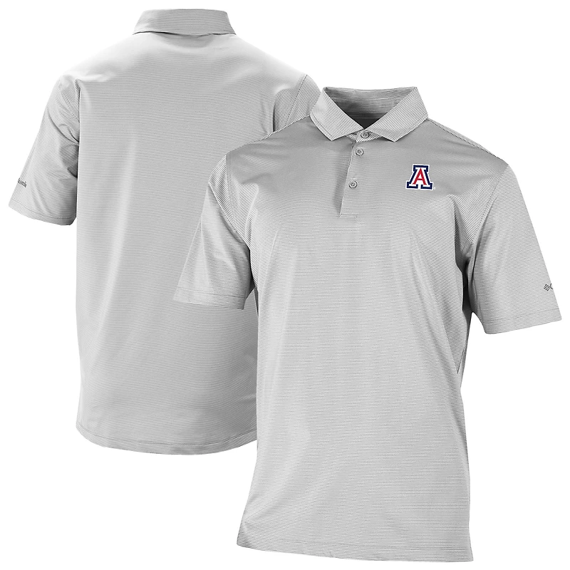 Men's Columbia Gray Arizona Wildcats Double Hit Polo