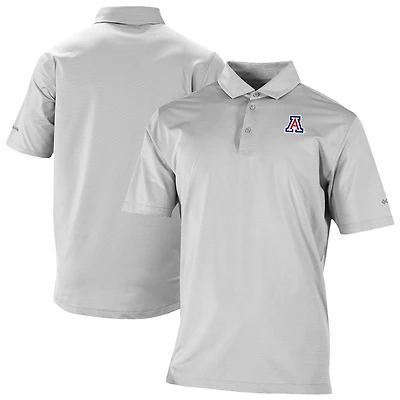 Men's Columbia Gray Arizona Wildcats Double Hit Polo