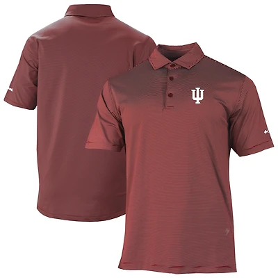Men's Columbia Crimson Indiana Hoosiers Double Hit Polo
