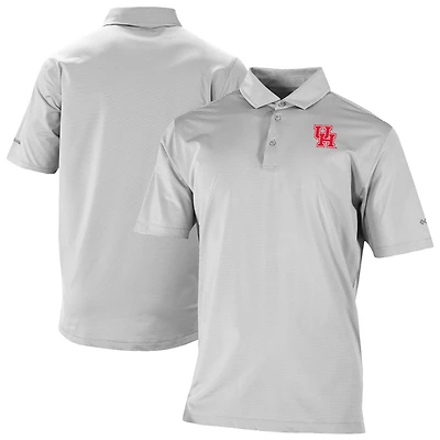 Men's Columbia Gray Houston Cougars Double Hit Polo