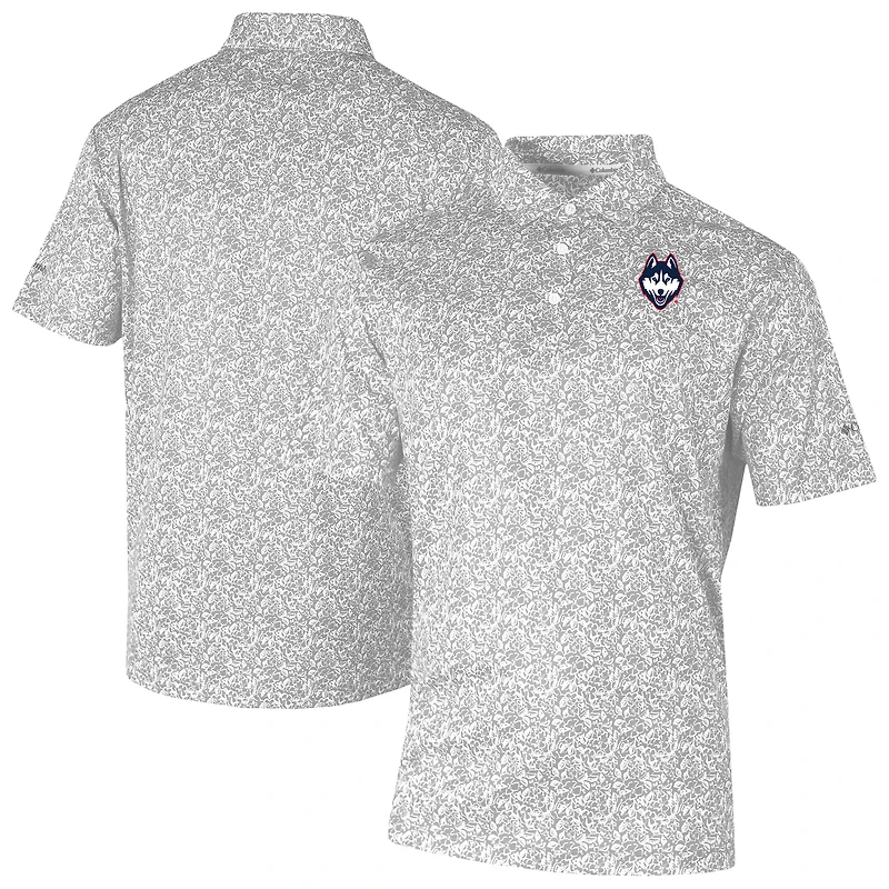 Men's Columbia Gray UConn Huskies Westside Country Polo