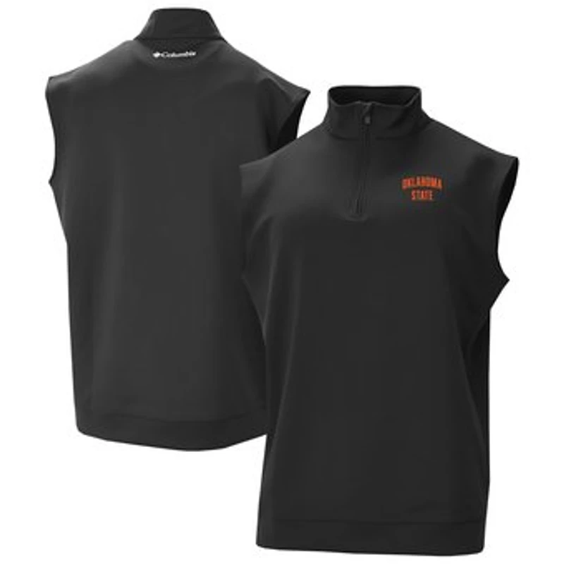 Men's Columbia Oklahoma State Cowboys Omni-Wick Wickhams Hills Quarter-Zip Vest