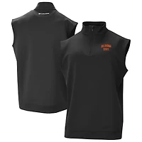 Men's Columbia Oklahoma State Cowboys Omni-Wick Wickhams Hills Quarter-Zip Vest