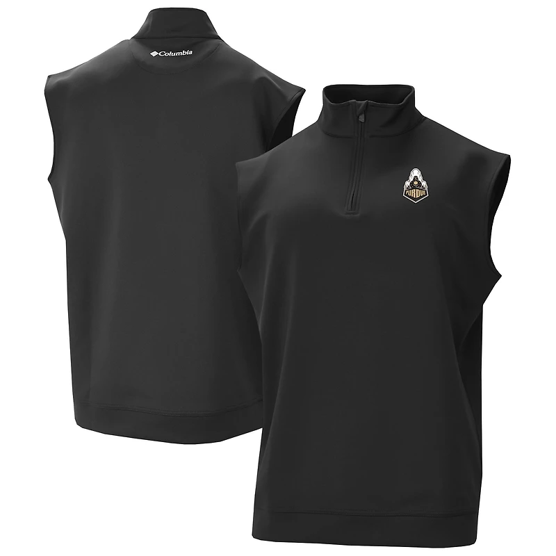 Men's Columbia Purdue Boilermakers Omni-Wick Wickhams Hills Quarter-Zip Vest
