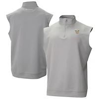 Men's Columbia Gray Vanderbilt Commodores Omni-Wick Wickhams Hills Quarter-Zip Vest