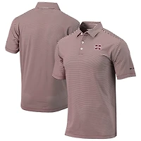 Men's Columbia Maroon Mississippi State Bulldogs Omni-Wick Club Invite Polo