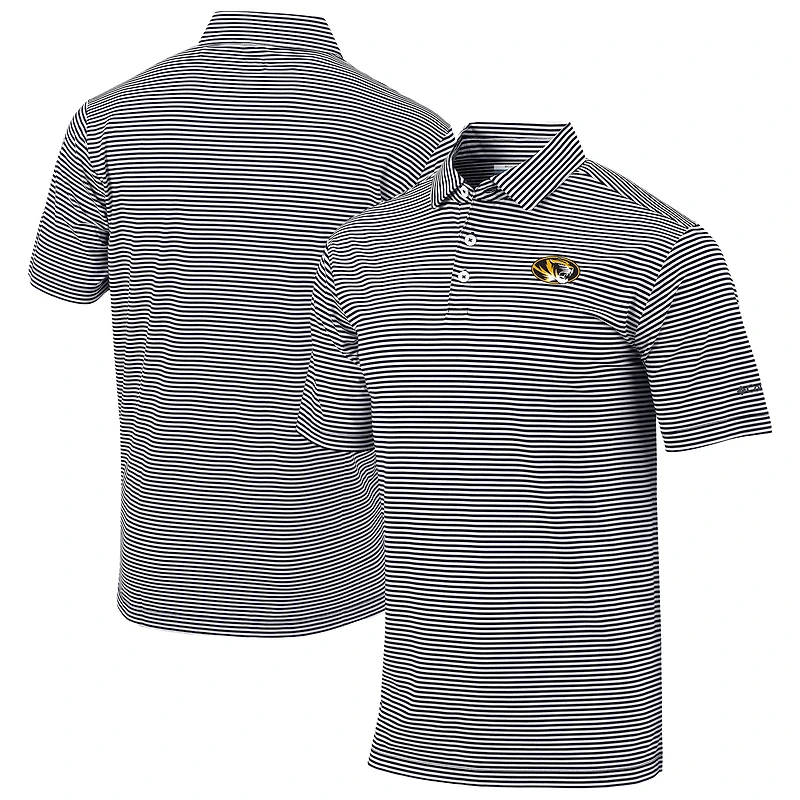 Men's Columbia Black Missouri Tigers Omni-Wick Club Invite Polo