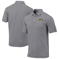 Men's Columbia Black Missouri Tigers Omni-Wick Club Invite Polo