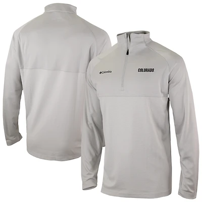 Men's Columbia Gray Colorado Buffaloes Omni-Wick Raglan Rockin' It Quarter-Zip Top