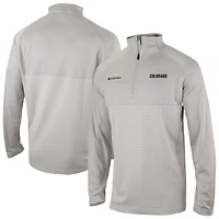 Men's Columbia Gray Colorado Buffaloes Omni-Wick Raglan Rockin' It Quarter-Zip Top