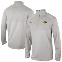 Men's Columbia Gray Missouri Tigers Omni-Wick Raglan Rockin' It Quarter-Zip Top