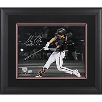 Corbin Carroll Arizona Diamondbacks Autographed Framed 11" x 14" Hitting Spotlight Photograph with "2023 NL ROY" Inscription